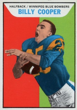 1965 Topps CFL Billy Cooper #118 Football Card