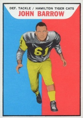 1965 Topps CFL John Barrow #46 Football Card