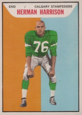 1965 Topps CFL Herman Harrison #22 Football Card