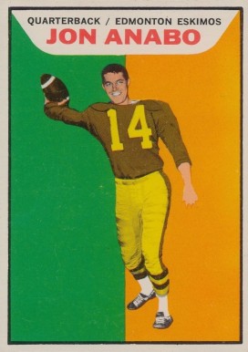 1965 Topps CFL Jon Anabo #30 Football Card