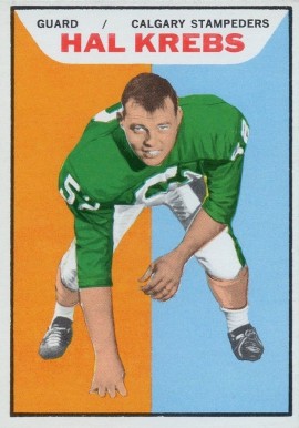 1965 Topps CFL Hal Krebs #24 Football Card