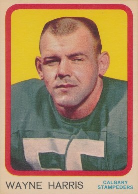 1963 Topps CFL Wayne Harris #19 Football Card