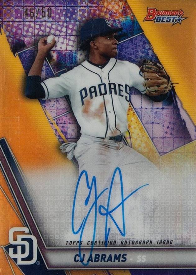 2019 Bowman's Best Best of 2019 Autographs CJ Abrams #B19CJA Baseball Card