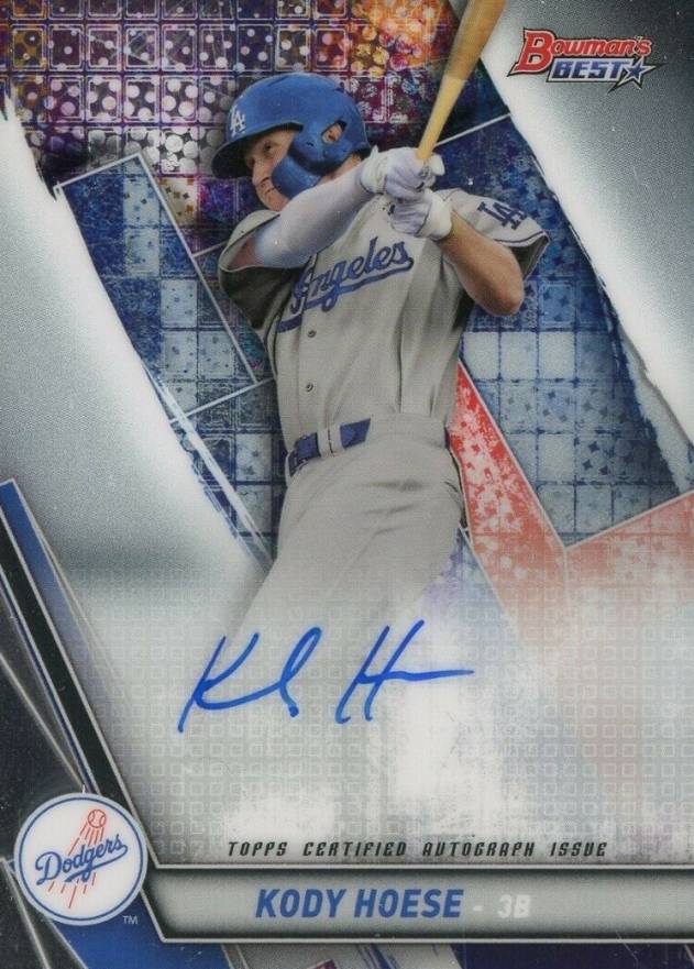 2019 Bowman's Best Best of 2019 Autographs Kody Hoese #B19KH Baseball Card