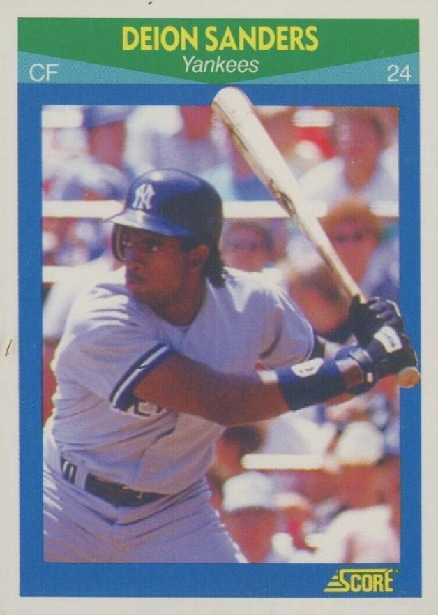 1990 Score Rising Stars Deion Sanders #40 Baseball Card