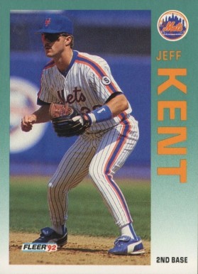 1992 Fleer Update Jeff Kent #U-104 Baseball Card