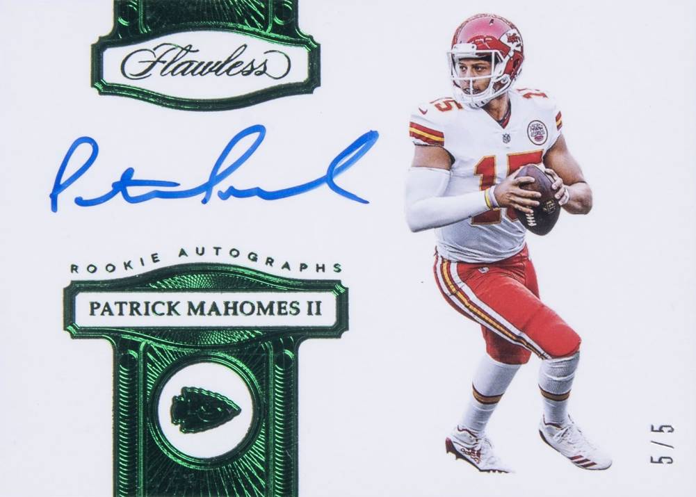 2017 Panini Flawless Rookie Autograph  Patrick Mahomes II #RA-PM Football Card