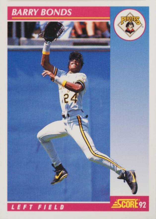 1992 Score Barry Bonds #555 Baseball Card