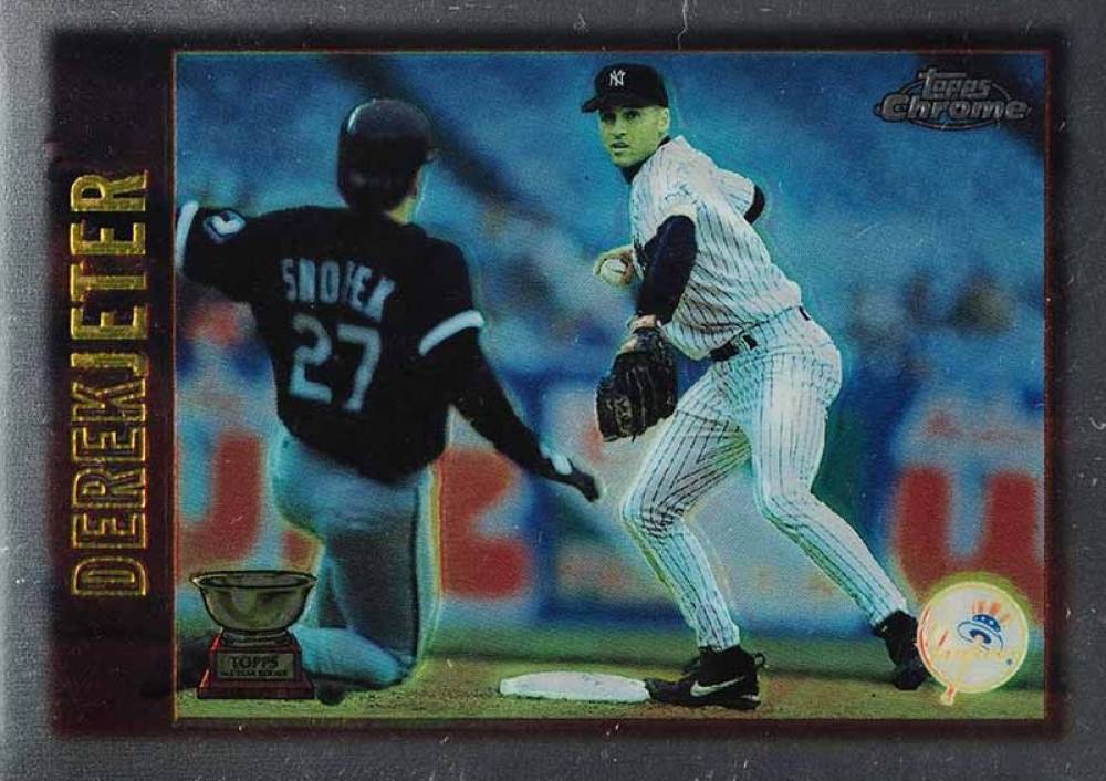 1997 Topps Chrome Derek Jeter #7 Baseball Card