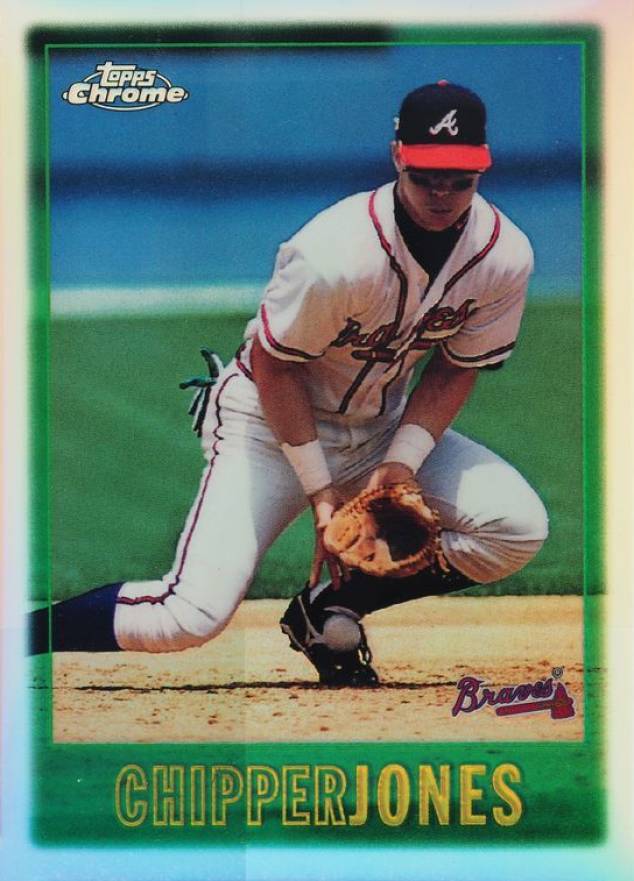 1997 Topps Chrome Chipper Jones #97 Baseball Card