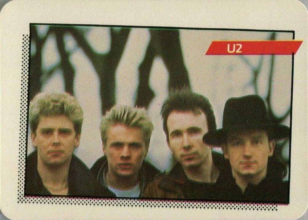 1985 Rock Star Concert Cards U2 #91 Non-Sports Card