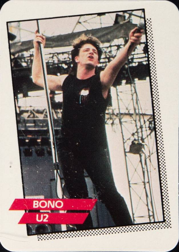 1985 Rock Star Concert Cards Bono #42 Non-Sports Card