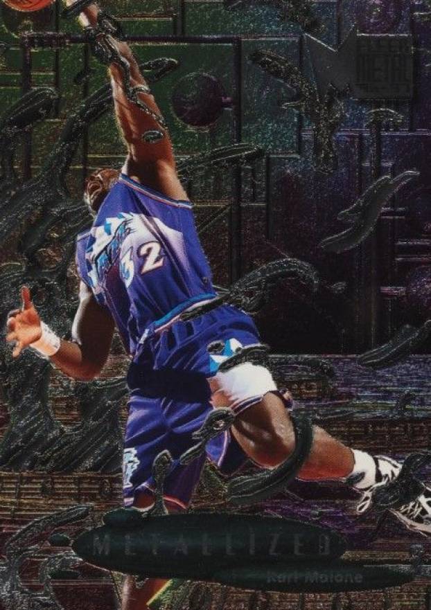 1996 Metal Karl Malone #225 Basketball Card