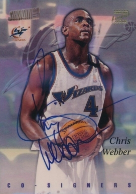 1997 Stadium Club Co-Signors Malone/Webber #CO17 Basketball Card