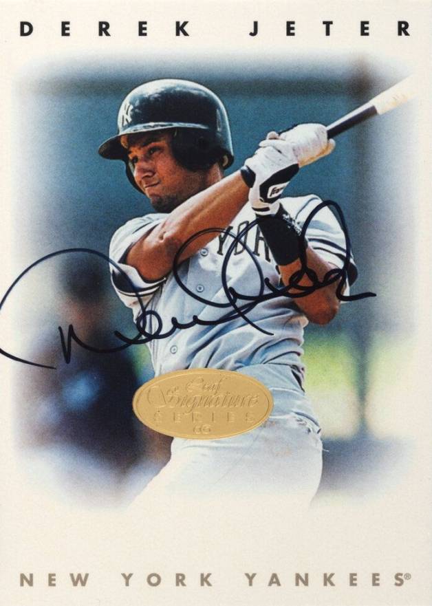 1996 Leaf Signature Autographs Derek Jeter # Baseball Card