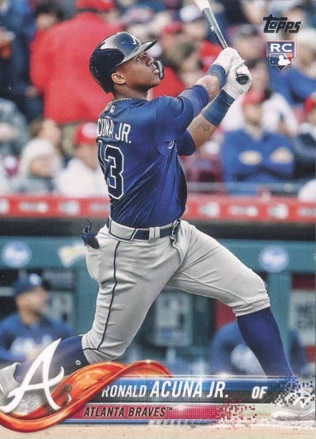 2018 Topps Complete Set Ronald Acuna Jr. #698 Baseball Card