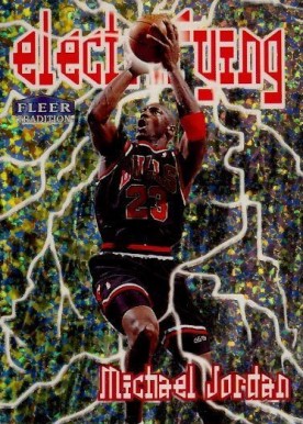 1998 Fleer Tradition Electrifying Michael Jordan #6 Basketball Card