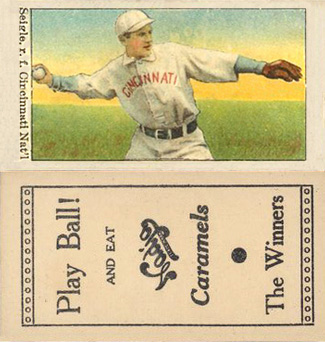 1909 Nadja Caramel Seigle, r. f. Cincinnati Nat'l # Baseball Card