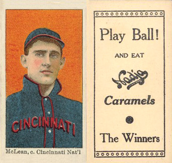 1909 Nadja Caramel McLean, c. Cincinnati Nat'l # Baseball Card