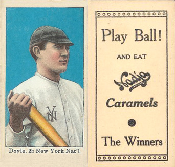 1909 Nadja Caramel Doyle,2b New York Nat'l # Baseball Card