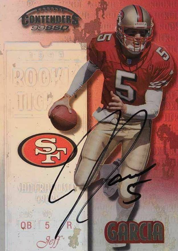 1999 Playoff Contenders Jeff Garcia #118 Football Card