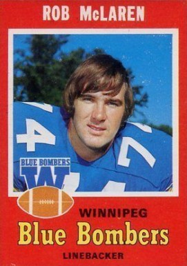 1971 O-Pee-Chee CFL Rob McLaren #22 Football Card