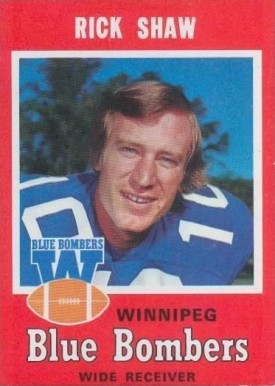 1971 O-Pee-Chee CFL Rick Shaw #24 Football Card