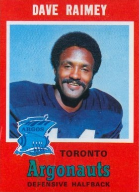 1971 O-Pee-Chee CFL Dave Raimey #12 Football Card