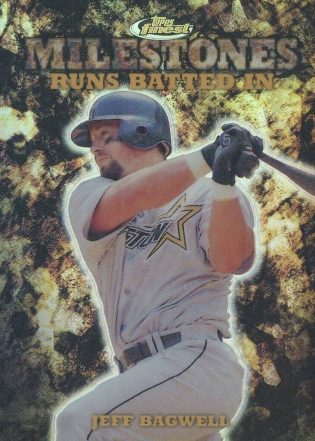 1999 Finest Milestones Jeff Bagwell #M21 Baseball Card