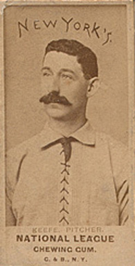 1888 G & B Chewing Gum KEEFE. PITCHER. # Baseball Card