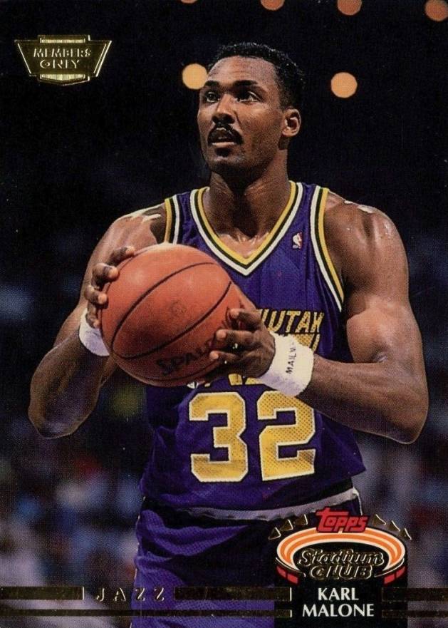 1992 Stadium Club  Karl Malone #13 Basketball Card