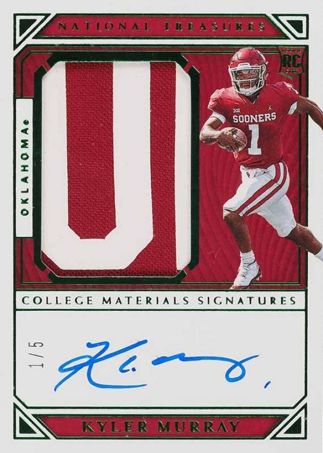 2019 Panini National Treasures Collegiate Kyler Murray #145 Football Card