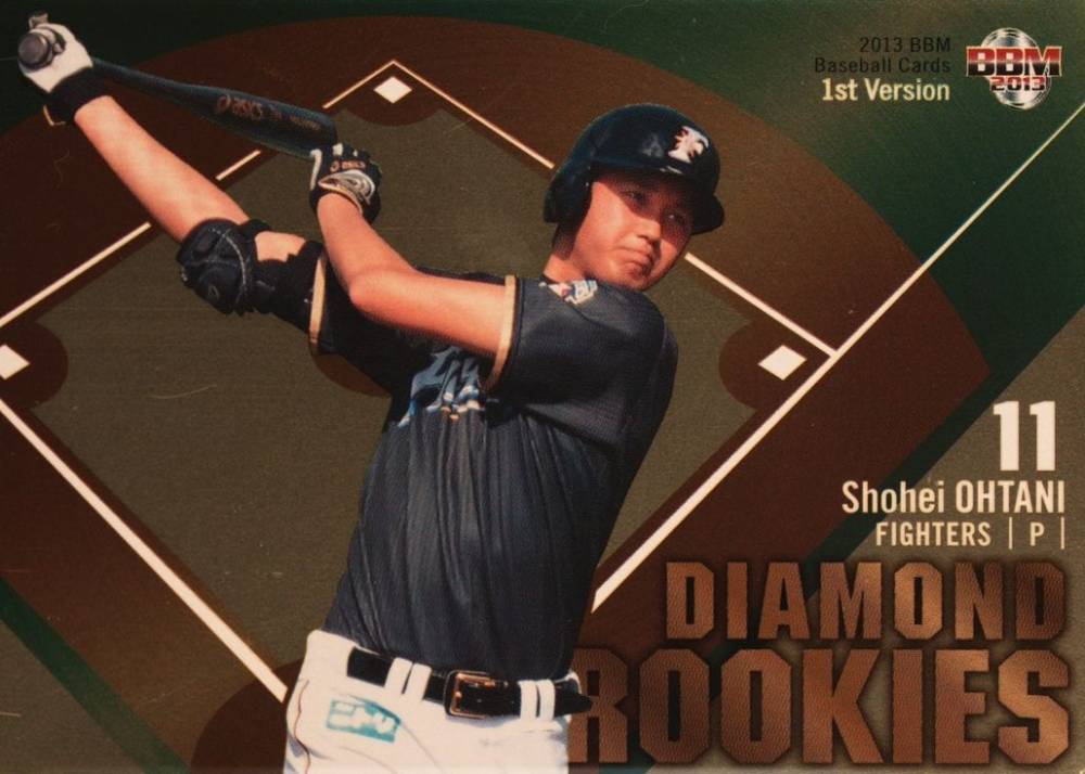 2013 BBM 1st Version Diamond Rookies Shohei Ohtani #DR07 Baseball Card