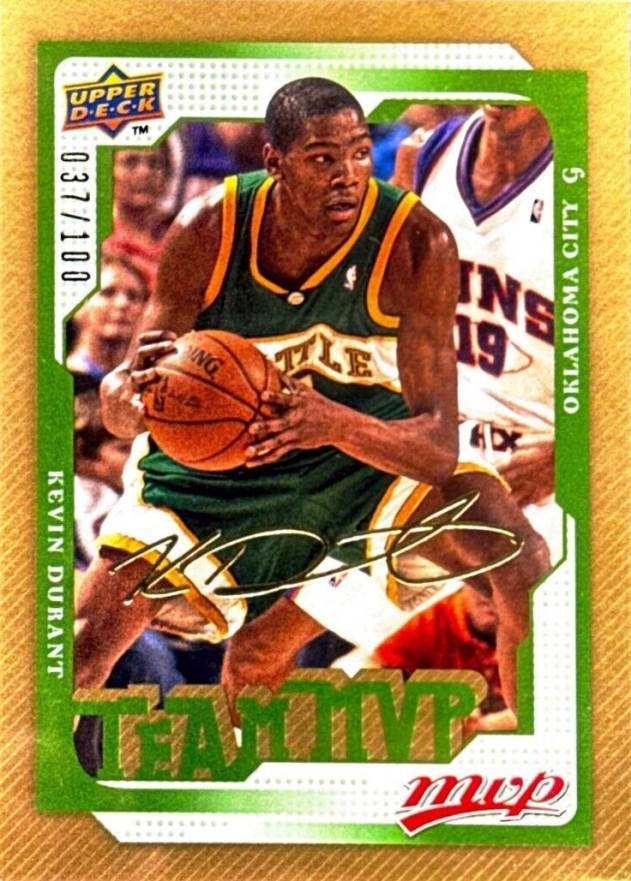 2008 Upper Deck MVP Kevin Durant #197 Basketball Card