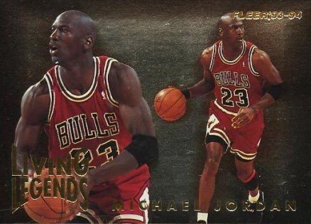 1993 Fleer Living Legends Michael Jordan #4 Basketball Card