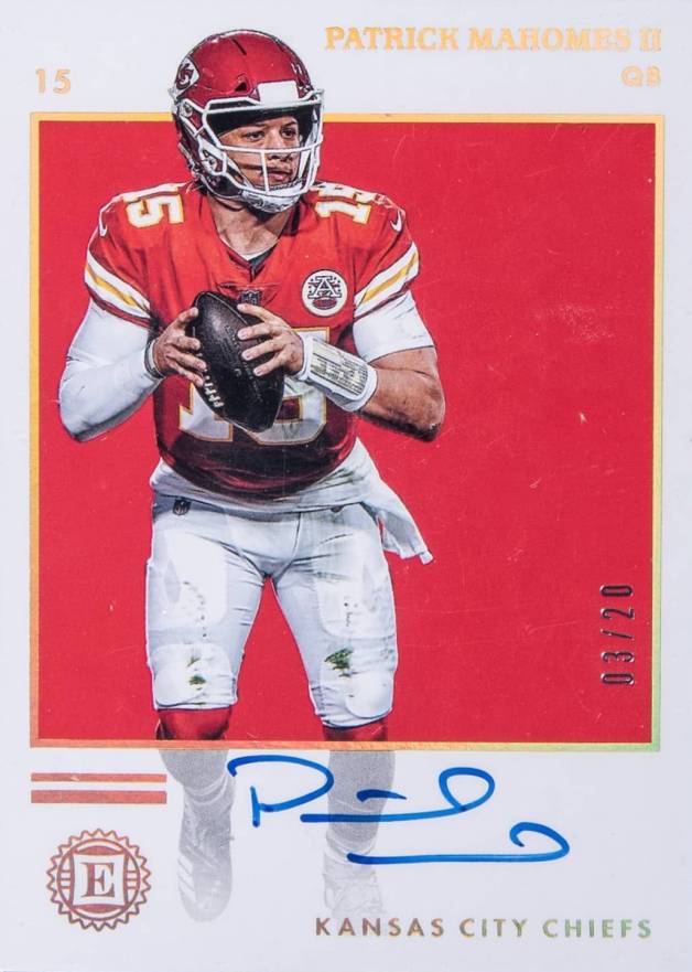 2019 Panini Encased  Patrick Mahomes II #50 Football Card