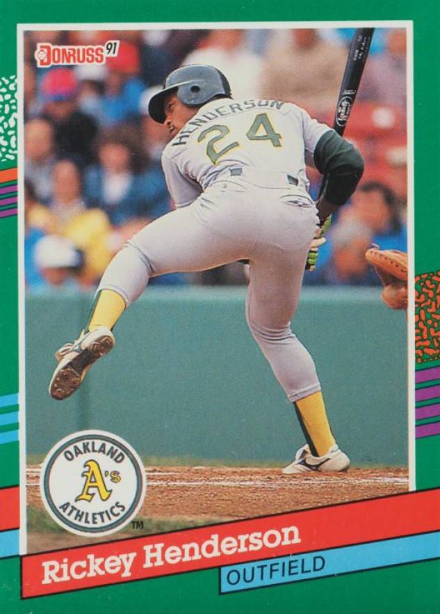 1991 Donruss Rickey Henderson #648 Baseball Card