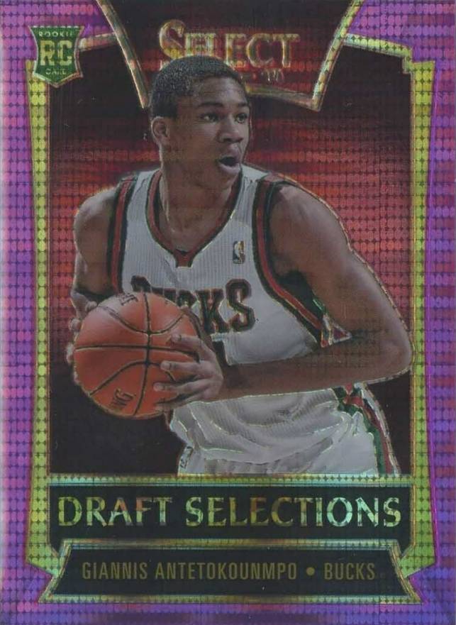 2013 Panini Select Draft Selections Giannis Antetokounmpo #15 Basketball Card