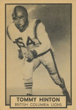 1962 Topps CFL Tommy Hinton #11 Football Card