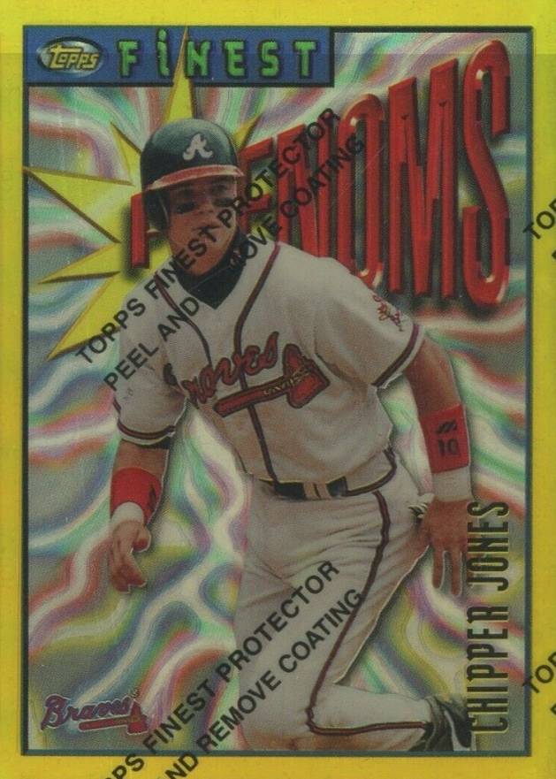 1996 Finest Chipper Jones #141 Baseball Card