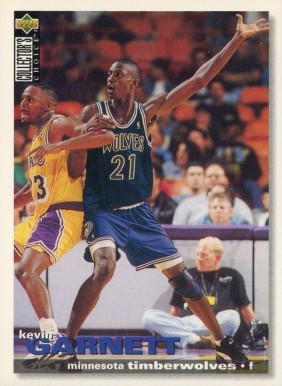 1995 Collector's Choice  Kevin Garnett #275 Basketball Card