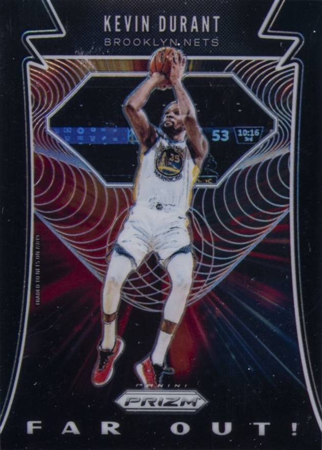 2019 Panini Prizm Far Out Kevin Durant #5 Basketball Card