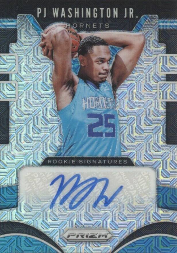 2019 Panini Prizm Rookie Signatures PJ Washington Jr. #PJW Basketball Card