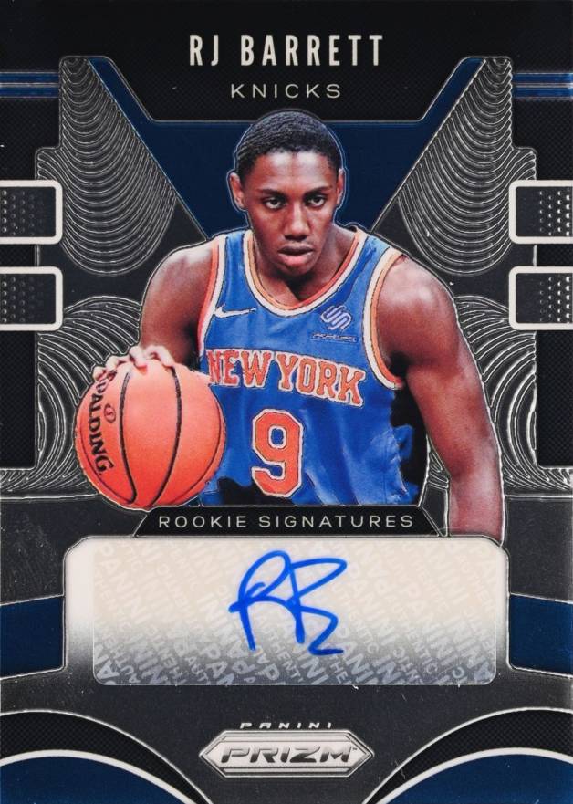 2019 Panini Prizm Rookie Signatures RJ Barrett #RJB Basketball Card