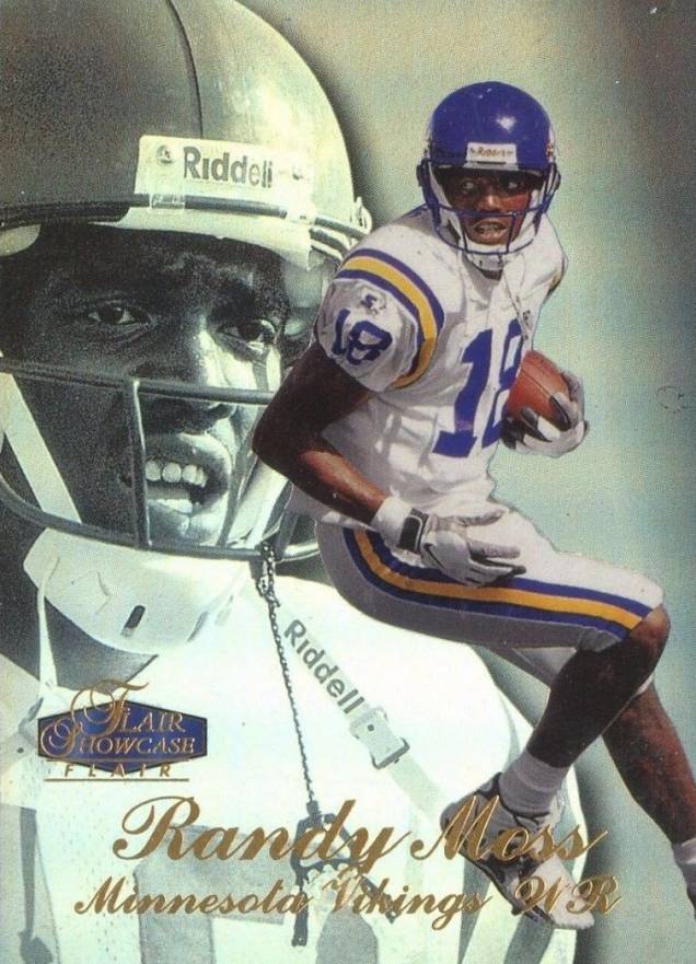 1998 Flair Showcase  Randy Moss #5 Football Card