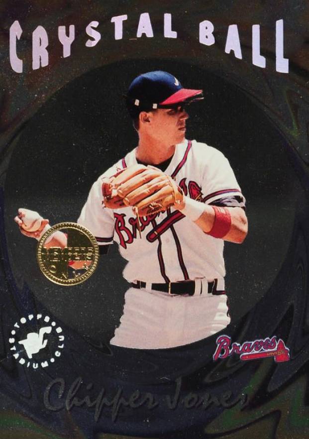 1995 Stadium Club Crystal Ball Chipper Jones #CB1 Baseball Card