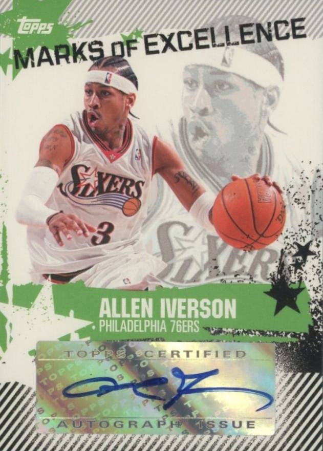 2006 Topps Marks of Excellence  Allen Iverson #ME-AI Basketball Card