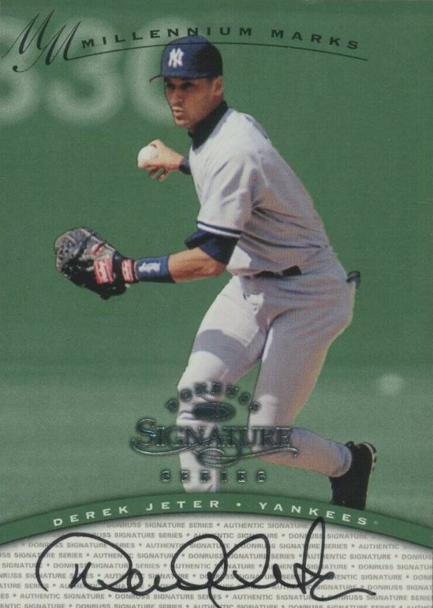 1997 Donruss Signature Millennium Marks Derek Jeter # Baseball Card