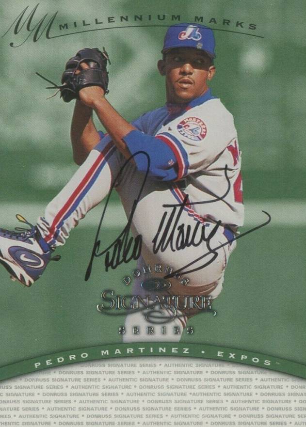 1997 Donruss Signature Millennium Marks Pedro Martinez # Baseball Card