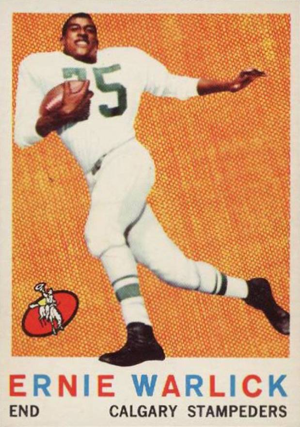 1959 Topps CFL Ernie Warlick #25 Football Card